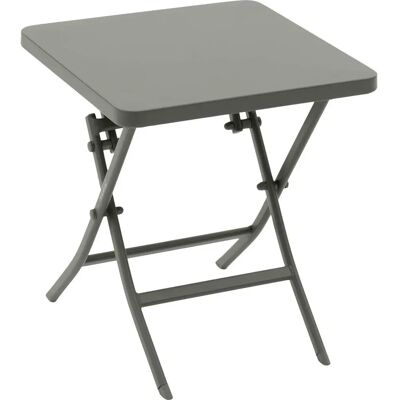Table de jardin carré GREENSBORO vert laurier - Compacte et résistante - Publicité Table de jardin carré GREENSBORO vert laurier - Compacte et résistante - Publicité