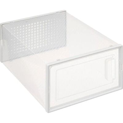 FIVE Fold'n'Box 5FIVE - Rangement à Chaussures, Grand, Transparent - Publicité FIVE Fold'n'Box 5FIVE - Rangement à Chaussures, Grand, Transparent - Publicité