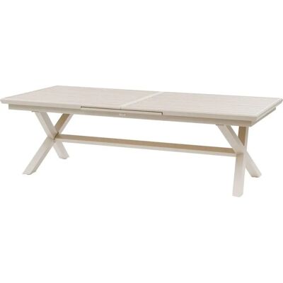 Table de jardin extensible AXIOME - Effet bois - Aluminium - Publicité Table de jardin extensible AXIOME - Effet bois - Aluminium - Publicité