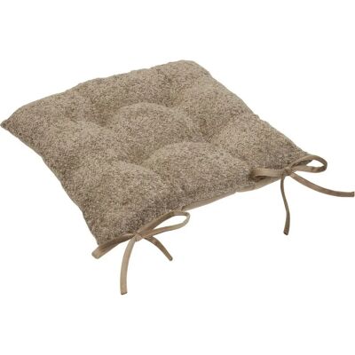 Coussin de chaise Atmosphera Soana Beige - Bouclé Réversible, 38x38 cm - Publicité Coussin de chaise Atmosphera Soana Beige - Bouclé Réversible, 38x38 cm - Publicité