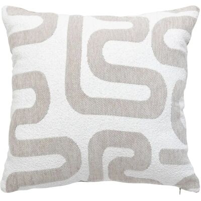 Coussin Jacquard Beige Safina Atmosphera - Coussin - Publicité Coussin Jacquard Beige Safina Atmosphera - Coussin - Publicité