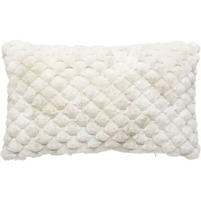 Coussin en Faux Fourrure Beige Atmosphera - Rectangulaire, Tie-Dye, 38x58cm - Publicité Coussin en Faux Fourrure Beige Atmosphera - Rectangulaire, Tie-Dye, 38x58cm - Publicité