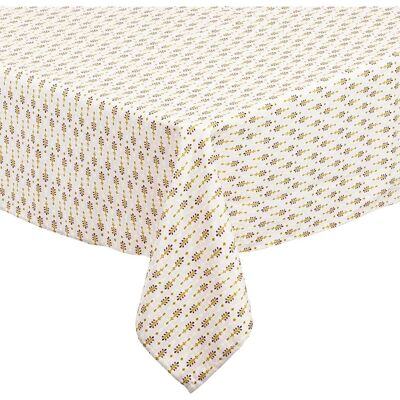 Nappe Pepuru Beige - Résistante aux taches - 140x240cm - Publicité Nappe Pepuru Beige - Résistante aux taches - 140x240cm - Publicité