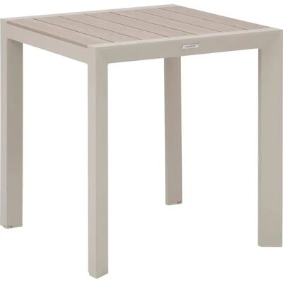 Table de jardin ÉVASION Hespéride - Espace réduit, aluminium effet bois - Publicité Table de jardin ÉVASION Hespéride - Espace réduit, aluminium effet bois - Publicité