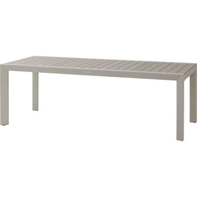 Hespéride - Table de jardin ÉVASION - Effet bois aluminium - 8 places - Publicité Hespéride - Table de jardin ÉVASION - Effet bois aluminium - 8 places - Publicité