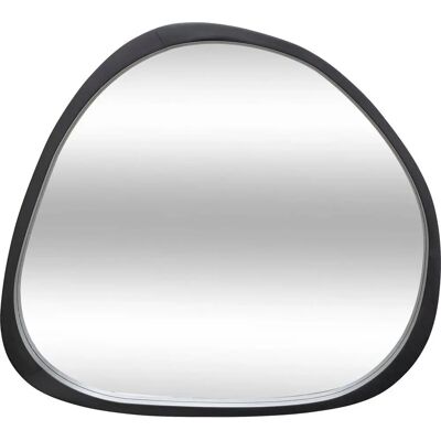 Miroir Noir Wayne Atmosphera - 63x57cm - Fixation murale - Publicité Miroir Noir Wayne Atmosphera - 63x57cm - Fixation murale - Publicité