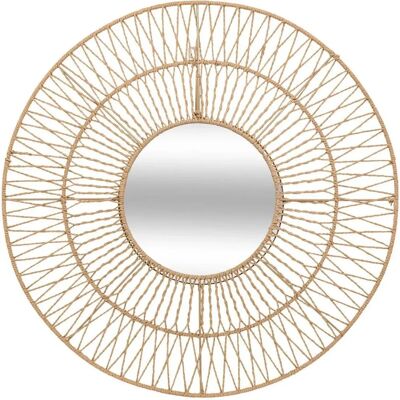 Atmosphera Beige Millie 75cm Rund Wandspiegel Atmosphera Beige Millie 75cm Rund Wandspiegel
