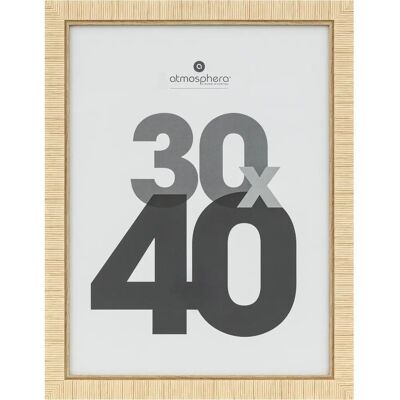 Cadre photo Beige Atmosphera 30x40cm - Cadre photo - Publicité Cadre photo Beige Atmosphera 30x40cm - Cadre photo - Publicité