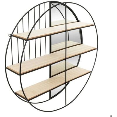 Étagère murale Zina Atmosphera - Design moderne en métal et miroir - Publicité Étagère murale Zina Atmosphera - Design moderne en métal et miroir - Publicité