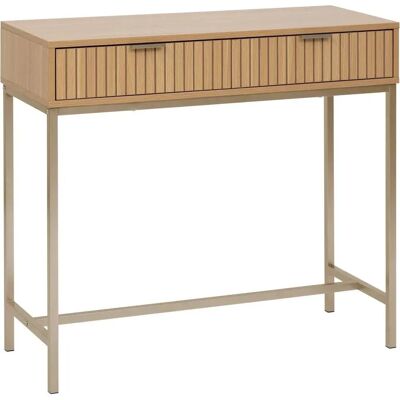 5five Tasso Konsole mit Holzdekor - 2 Schubladen 5five Tasso Konsole mit Holzdekor - 2 Schubladen