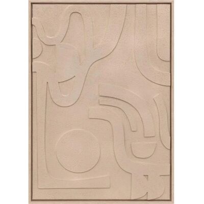 Atmosphera Beigefarbene 3D-Wanddekoration - 50x70cm Atmosphera Beigefarbene 3D-Wanddekoration - 50x70cm