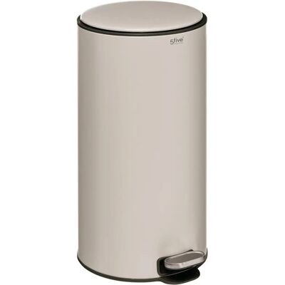 Five Weißer Ton Delta 30L Metall Mülleimer - Abfalleimer Five Weißer Ton Delta 30L Metall Mülleimer - Abfalleimer
