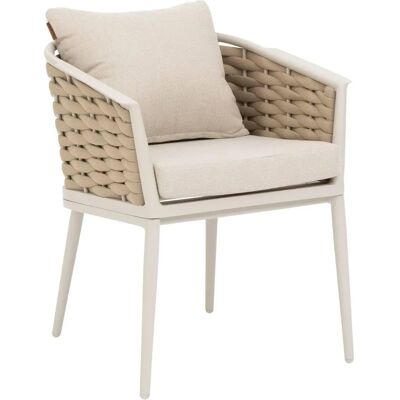 Hespéride - Modern Beige Garden Chairs - Set of 2 Hespéride - Modern Beige Garden Chairs - Set of 2