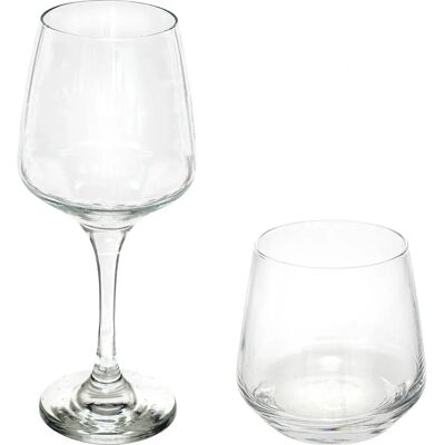 Altri Brand Ensemble 6 Verres à Vin et 6 Verres à Eau - Vaisselle en Verre - Publicité Altri Brand Ensemble 6 Verres à Vin et 6 Verres à Eau - Vaisselle en Verre - Publicité