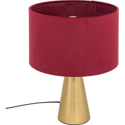Lampe de Table Siana Velours Rouge - Lampe - Publicité Lampe de Table Siana Velours Rouge - Lampe - Publicité