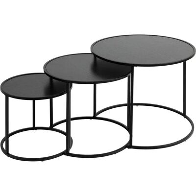 Atmosphera Schwarze 3er Beistelltische - Beistelltische Atmosphera Schwarze 3er Beistelltische - Beistelltische
