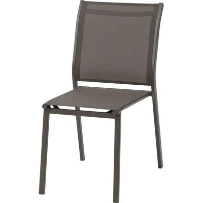 Chaise de jardin empilable ESSENTIA Wengé Praliné - Hespéride - Publicité Chaise de jardin empilable ESSENTIA Wengé Praliné - Hespéride - Publicité