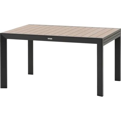 Table de jardin extensible ÉVASION - Effet bois 10 places - Publicité Table de jardin extensible ÉVASION - Effet bois 10 places - Publicité