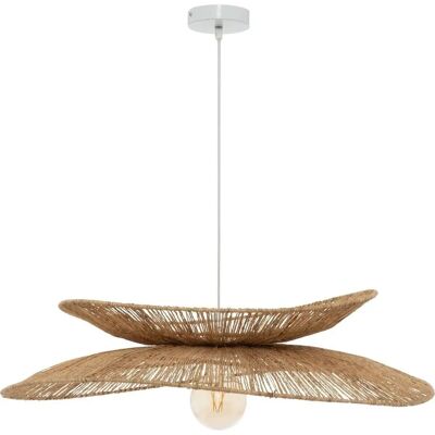 Lámpara colgante de yute beige Atmosphera - Luz suspendida Lámpara colgante de yute beige Atmosphera - Luz suspendida