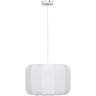 Lámpara colgante Tobie algodón blanco D37cm - Atmosphera Lámpara colgante Tobie algodón blanco D37cm - Atmosphera