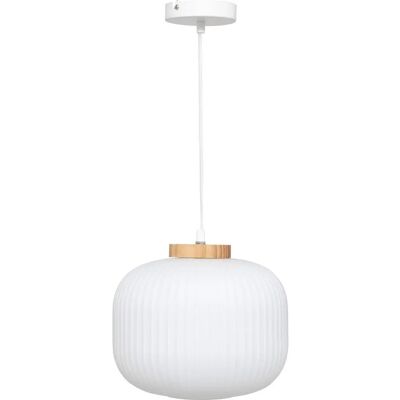 Atmosphera Créateur D'intérieur - Lámpara de cristal Travis blanca D25cm - Lámpara colgante Atmosphera Créateur D'intérieur - Lámpara de cristal Travis blanca D25cm - Lámpara colgante