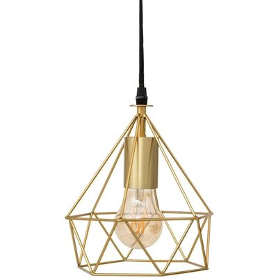Suspension dorée Atmosphera - D.19 cm, hauteur réglable - Publicité Suspension dorée Atmosphera - D.19 cm, hauteur réglable - Publicité