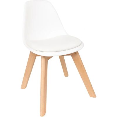 Chaise enfant Atmosphera - Modèle Baya Blanc - Siège ergonomique - Publicité Chaise enfant Atmosphera - Modèle Baya Blanc - Siège ergonomique - Publicité