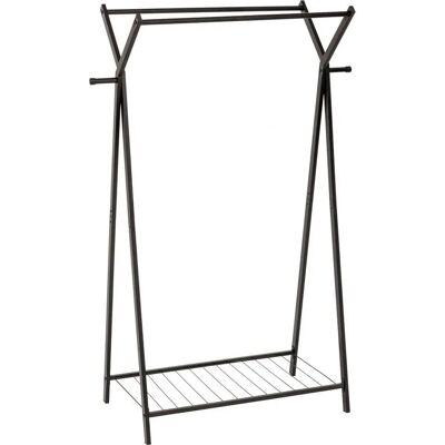 5five Zwarte metalen dubbele kledingrek - Modern & Praktisch 5five Zwarte metalen dubbele kledingrek - Modern & Praktisch