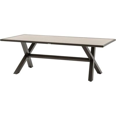 Table de jardin AXIOME Marron Vanille 8 places - Aluminium époxy traité - Publicité Table de jardin AXIOME Marron Vanille 8 places - Aluminium époxy traité - Publicité