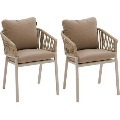Hespéride Beige Oriengo Gartensessel-Set - Outdoor-Möbel Hespéride Beige Oriengo Gartensessel-Set - Outdoor-Möbel