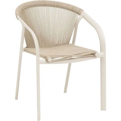 Chaise de jardin empilable Riu Beige Hespéride - Publicité Chaise de jardin empilable Riu Beige Hespéride - Publicité