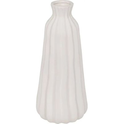 Vase en céramique Fernan Atmosphera - Blanc - 30cm - Publicité Vase en céramique Fernan Atmosphera - Blanc - 30cm - Publicité