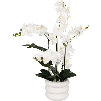 Atmosphera White Artificial Orchid - 80cm Decor Atmosphera White Artificial Orchid - 80cm Decor