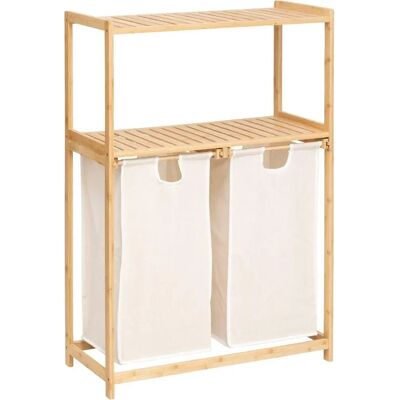 Jednoduchá úložná krabice 5FIVE s 2 bambusovými sáčky - 72x33cm Jednoduchá úložná krabice 5FIVE s 2 bambusovými sáčky - 72x33cm