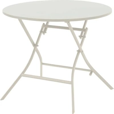 Table de jardin pliante ronde Hespéride Greensboro - Argile - Table de jardin - Publicité Table de jardin pliante ronde Hespéride Greensboro - Argile - Table de jardin - Publicité