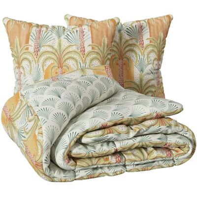 Atmosphera Tatia - Parure de lit en percale de coton - 240x220cm - Publicité Atmosphera Tatia - Parure de lit en percale de coton - 240x220cm - Publicité