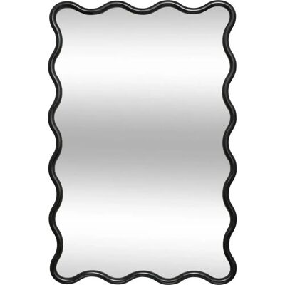 Espejo de Pared Ondulado Negro Judy - Decoración para Espacios Pequeños Espejo de Pared Ondulado Negro Judy - Decoración para Espacios Pequeños