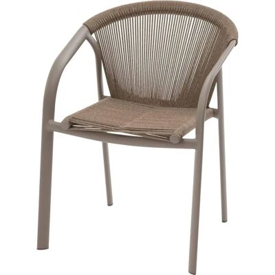 Chaise de jardin empilable RIU Cappucino de Hespéride - Gain de place et résistante - Publicité Chaise de jardin empilable RIU Cappucino de Hespéride - Gain de place et résistante - Publicité