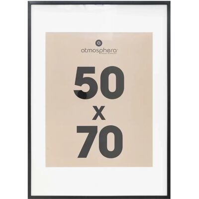 Cadre photo Manu Atmosphera - 50x70 cm - Noir/Blanc - Décor en bois élégant - Publicité Cadre photo Manu Atmosphera - 50x70 cm - Noir/Blanc - Décor en bois élégant - Publicité