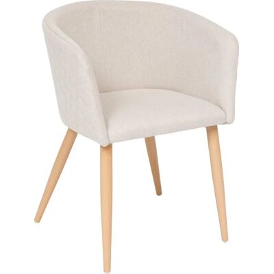 Sillón de comedor beige Marlo Atmosphera - Silla Sillón de comedor beige Marlo Atmosphera - Silla