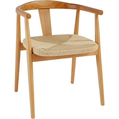 Sillón de haya Atmosphera - Natural, Asiento de papel trenzado, Marco estable Sillón de haya Atmosphera - Natural, Asiento de papel trenzado, Marco estable