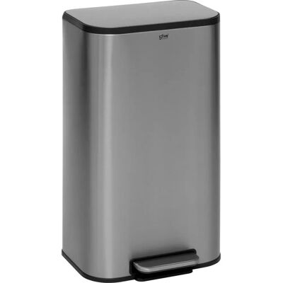 Poubelle en acier inoxydable 30L - Design moderne - Publicité Poubelle en acier inoxydable 30L - Design moderne - Publicité