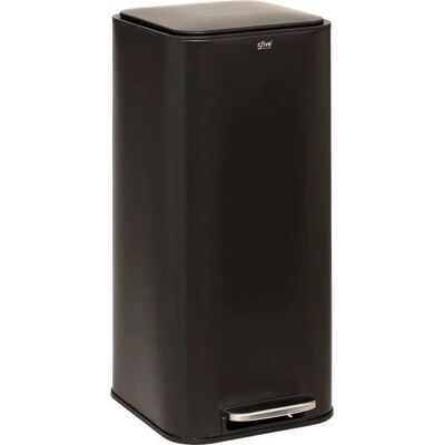 Metaal afvalbak 30L Zwart FIVE SIMPLE SMART - Badkamer Keuken Metaal afvalbak 30L Zwart FIVE SIMPLE SMART - Badkamer Keuken