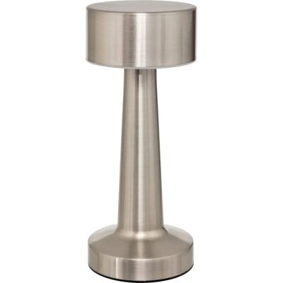Lampe d'extérieur Atmosphera Argentée - LED, Rechargeable, 21,5cm - Publicité Lampe d'extérieur Atmosphera Argentée - LED, Rechargeable, 21,5cm - Publicité