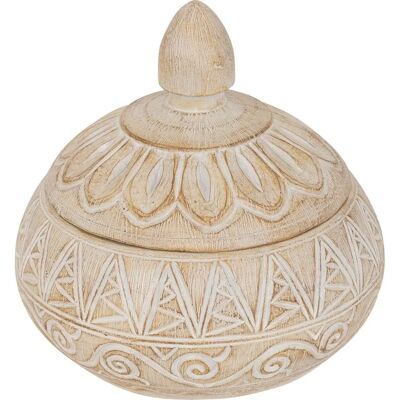 Boîte décorative Résine Beige Oriental - Boîte Deco - Publicité Boîte décorative Résine Beige Oriental - Boîte Deco - Publicité