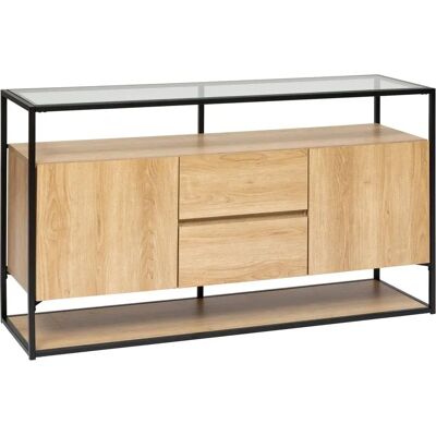 Aparador Beige de acero y MDF Aldea Atmosphera - 140x80cm Aparador Beige de acero y MDF Aldea Atmosphera - 140x80cm