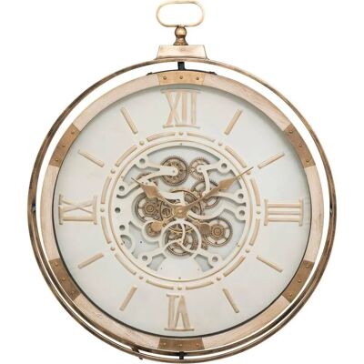 Reloj de Pared Beige Sonika - 74cm Industrial Vintage Atmosphera Reloj de Pared Beige Sonika - 74cm Industrial Vintage Atmosphera