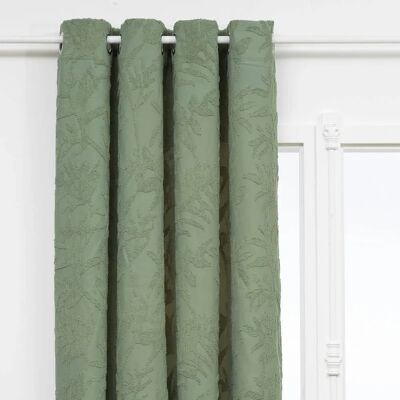 Atmosphera Modèle - Rideau en coton tufté vert céladon - Rideau - Publicité Atmosphera Modèle - Rideau en coton tufté vert céladon - Rideau - Publicité