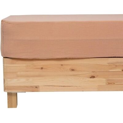 Atmosphera Créateur D'intérieur Drap-housse en Gaze de Coton Rose - Drap-housse - Publicité Atmosphera Créateur D'intérieur Drap-housse en Gaze de Coton Rose - Drap-housse - Publicité