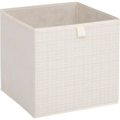 Beige Opslagdoos - Kledingkast 31x31x31 cm Beige Opslagdoos - Kledingkast 31x31x31 cm